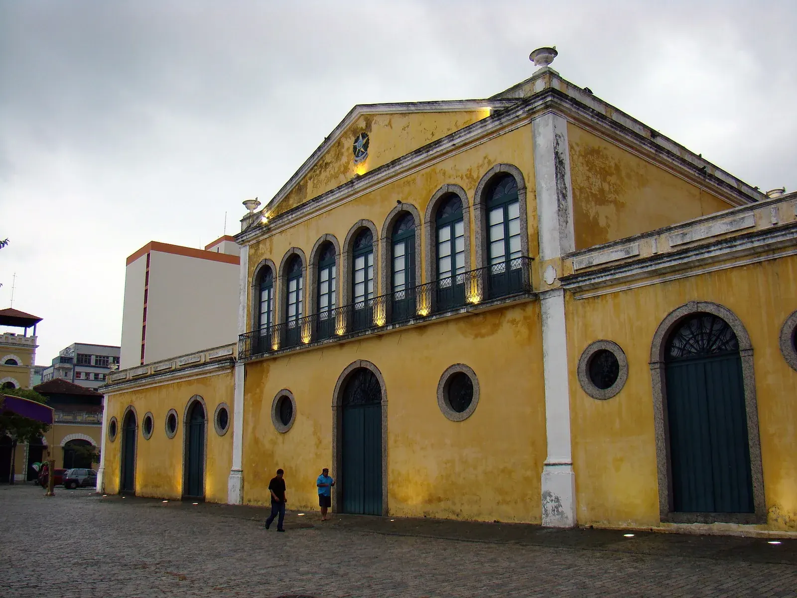 Fachada histórica do Mercado Público, no Centro de Florianópolis.